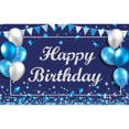 thumbnail image 1 of LUUFILx Birthday Decorations Backdrop, Glitter Birthday Backdrop Sign, Birthday Banner, Birthday Party Supplies Photo Background for Men Women, 1 of 1