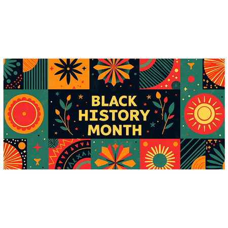 LUUFILx Black History Month Celebration Banner Backdrop for Events Vibrant Design Party Supplies Cultural Decorations Diversity Gathering Background Prop