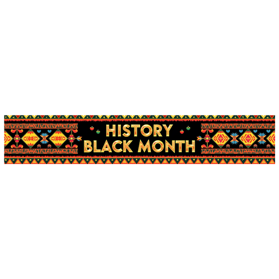 LUUFILx Black History Month Celebration Banner Vibrant Colors Backdrop African Patterns Cultural Event Background Educational Gathering Banners Decor