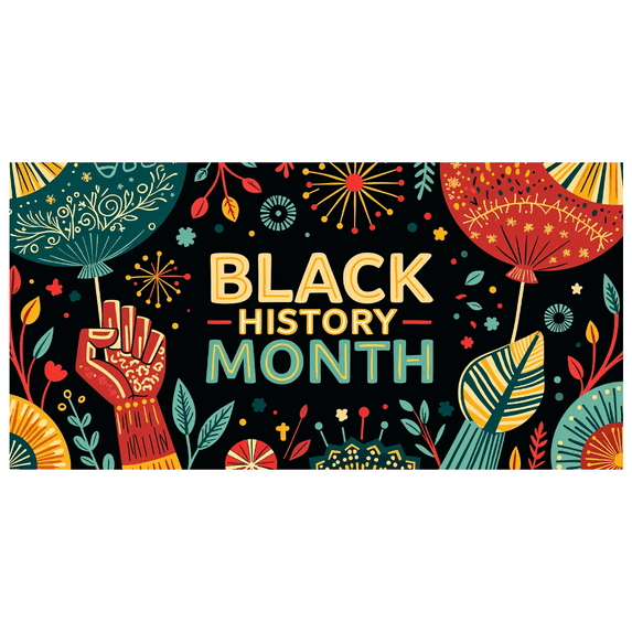 LUUFILx Black History Month Festive Backdrop Banner Vibrant Background Decorations Party Supplies Celebration Event Photography Props