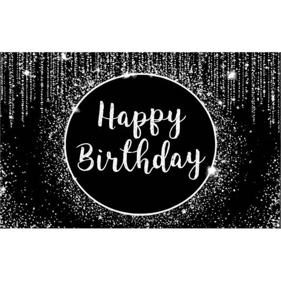 LUUFILx Black Pink Happy Birthday Background Rose Gold Glitter Balloon Party Decor Family Portrait Photography Backdrop Birthday Decor