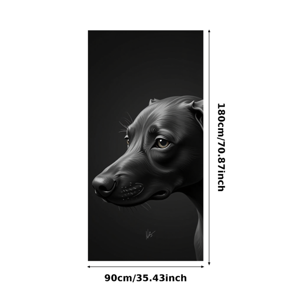 LUUFILx Black and White Labrador Dog Portrait Banner Party Decorations Backdrop Photography Props