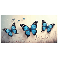 thumbnail image 1 of LUUFILx Blue Butterfly Banner Backdrop Wall Hanging Decor Party Events Photography Props Background Home Decor Birthday Decoration Art Display, 1 of 8