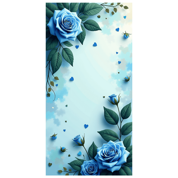 LUUFILx Blue Roses Floral Background Backdrop for Wedding Party Decorations Banners Photography Romantic Birthday Backdrop Valentine Celebrations Scene Decor