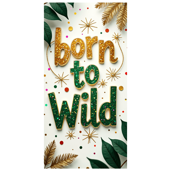 LUUFILx Born to be Wild Backdrop Banner Party Decorations Jungle Theme Birthday Photo Booth Background Celebration Props Event Supplies Festive Decor