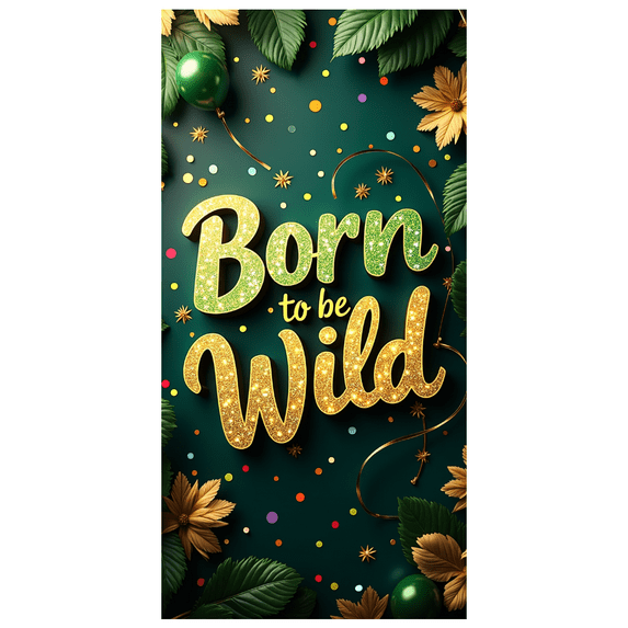 LUUFILx Born to be Wild Backdrop Banner Party Decorations Jungle Theme Birthday Photo Booth Background Celebration Props Event Supplies Festive Decor
