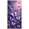 thumbnail image 1 of LUUFILx Butterfly Rose Floral Backdrop Banner Purple Pink Photography Background Party Decorations Birthday Wedding Event Decor Photo Studio Props, 1 of 7