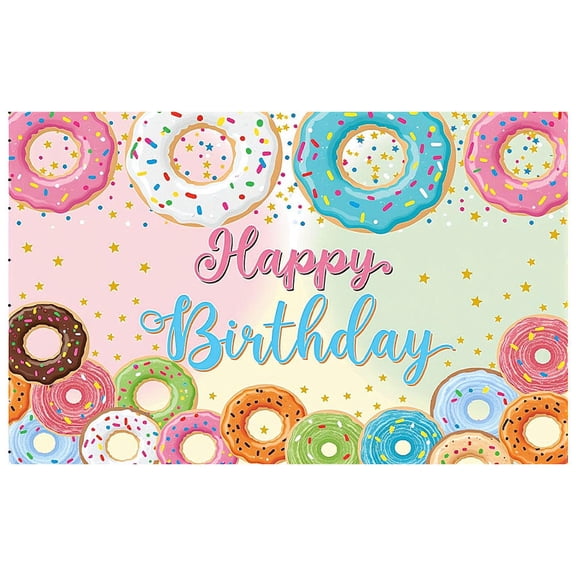 LUUFILx Candy Bar Shop Backdrop for Photography Ice Cream Donuts Cupcake Lollipop Sweet Baby Birthday Party Background