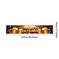 thumbnail image 1 of LUUFILx Cheers to 24 Years Celebration Banner Party Decorations Backdrop Props Anniversary Event Supplies Birthday Bar Restaurant Toast Festive Decor Beer, 1 of 7