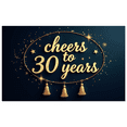 thumbnail image 1 of LUUFILx Cheers to 30 Years Party Decoration Backdrop Birthday Supplies Anniversary Banner Balloon Background Photography Prop Celebration Decor, 1 of 9