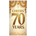 thumbnail image 1 of LUUFILx Cheers to 70 Years Backdrop Banner Heart Design Party Supplies Anniversaries Background Celebration Photo Booth Decors Photography Props, 1 of 8