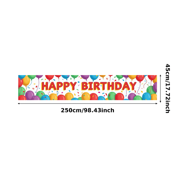 LUUFILx Colorful Balloons and Confetti Happy Birthday Banner Backdrop Party Decorations Photography Props Birthday Party Supplies Background