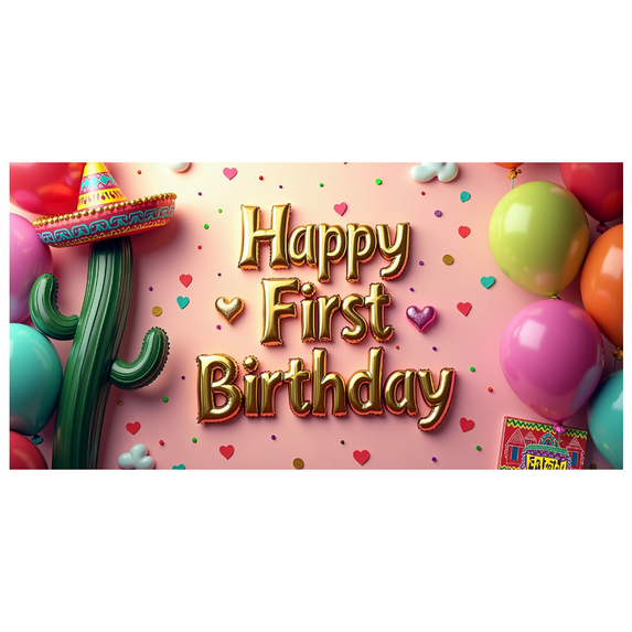 LUUFILx Colorful Birthday Backdrop Banner for 1st Birthday Decorations Party Supplies Celebration Background Photography Props Happy Birthday Fiesta Decor