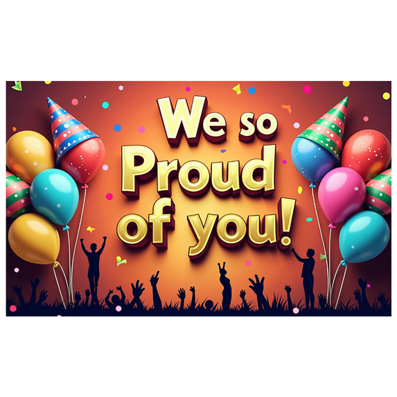 LUUFILx Congratulations Celebration Backdrop Background Banner Balloons Party Supplies Decorations Inspirational Event Photography Props Graduation Achievement