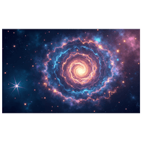 LUUFILx Cosmic Galaxy Swirl Banner Backdrop Photography Props Party Supplies Dreamy Celestial Space Decoration Wedding Background Birthday Decor