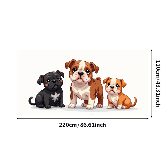 LUUFILx Cute Puppy Banner Backdrop for Kids Party Decoration Photography Props Baby Shower Lawn Event Background Daisy Dog Theme Wall Decor