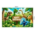 thumbnail image 1 of LUUFILx Dinosaur Jungle Birthday Party Backdrop Polyester Photo Booth Background Kids Birthday Party Banner Backdrop Kid Room Photo Prop, 1 of 1