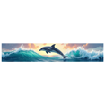thumbnail image 1 of LUUFILx Dolphin Ocean Wave Backdrop Banner Mural for Beach Wedding Party Background Home Decor Event Display Scenic Water Theme Photography Props, 1 of 7