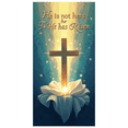 thumbnail image 1 of LUUFILx Easter Religious Banner He Has Risen Backdrop Cross Background Spiritual Church Decoration Resurrection Sunday Altar Display Faith Event Decor, 1 of 8