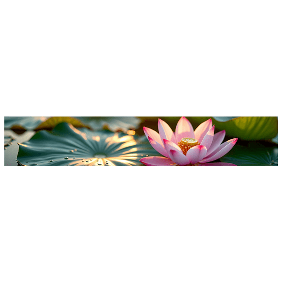 LUUFILx Enchanting Pink Lotus Backdrop Banner with Fireflies Background Party Decoration Photography