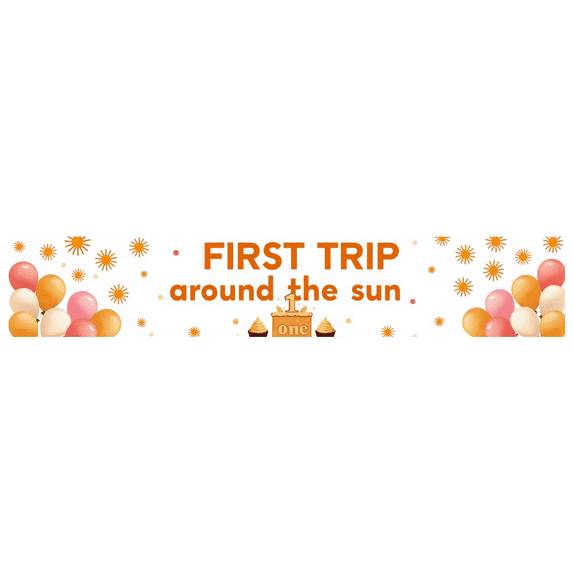 LUUFILx First Birthday Sun Trip Balloon Backdrop Cupcake Photo Props Party Decoration Kids Banner Celebration Background Event Supplies