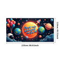 thumbnail image 1 of LUUFILx First Trip Around The Sun Birthday Banner Space Theme Backdrop Party Decorations Outer Space Solar System Celebration Event Photography Props, 1 of 8