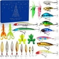 thumbnail image 1 of LUUFILx Fishing Advent Calendar 2024 Blind Box for Adults, 24 Days Fishing Lure Set, Christmas Surprise Gift for Adult Men Fishing Lovers, Suitable for Freshwater and Saltwater, 1 of 9
