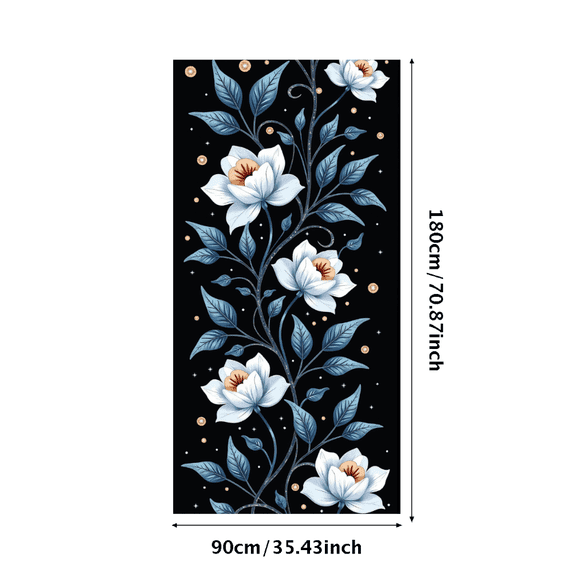 LUUFILx Floral Backdrop Banner Elegant Flower Decoration for Weddings Events Photography Background Party Supplies Wall Decor Anniversary