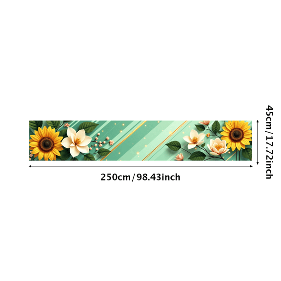 LUUFILx Floral Background Banner Sunflower Magnolia Design for Birthday Party Decorations Garden Events Photography Props Summer Celebrations Backdrop