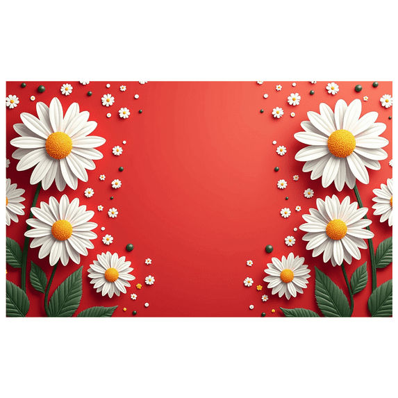 LUUFILx Floral Daisy Banner Backdrop for Party Supplies Birthday Decorations Photography Props Background Wedding Event Celebration Decor