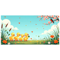 thumbnail image 1 of LUUFILx Floral Tulip Backdrop Banner with Spring Flowers for Garden Party Wedding Decoration Event Background Photography Prop Neon Decors Celebration, 1 of 9