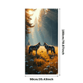 thumbnail image 1 of LUUFILx Forest Scene with Wolves Backdrop Banner Decorative Background, 1 of 1