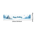 thumbnail image 1 of LUUFILx Frozen Castle Happy Birthday Banner Winter Wonderland Party Background Decoration Backdrop Photography Props Snowflake Birthday Party Supplies, 1 of 8