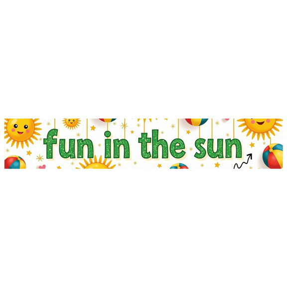 LUUFILx Fun in the Sun Summer Party Banner Beach Pool Picnic Outdoor Decoration Event Backdrop Celebration Decor Kids Playground Background Summer Vibes