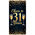 thumbnail image 1 of LUUFILx Gold Cheers to 50 Years Banner, Festive Decoration for Milestone Events and Celebrations, Backdrop for Anniversary Parties, Birthday Decors, Event Props, 1 of 9