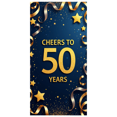 thumbnail image 1 of LUUFILx Gold Cheers to 50 Years Banner, Festive Decoration for Milestone Events and Celebrations, Backdrop for Anniversary Parties, Birthday Decors, Event Props, 1 of 8