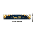 thumbnail image 1 of LUUFILx Golden Birthday Celebration, Happy 40th Birthday Backdrop Banner with Balloons and Stars for Party Supplies Decorations Photography Background Event Party, 1 of 8
