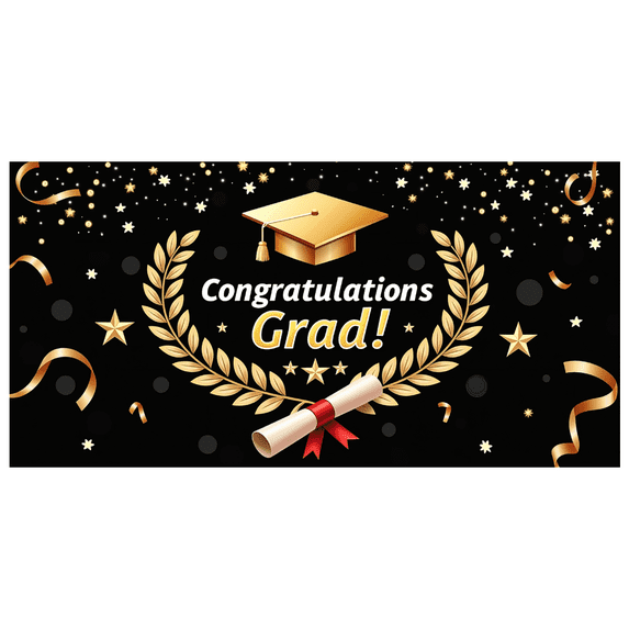 LUUFILx Graduation Celebration Backdrop Banner Congratulations Grad Party Supplies Decorations Celebration Photography Background Event Props