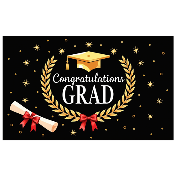 LUUFILx Graduation Celebration Backdrop Banner Congratulations Grad Party Supplies Decorations Celebration Photography Background Event Props