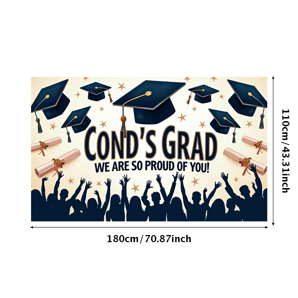 LUUFILx Graduation Party Backdrop Graduation Banner We Are So Proud In ...