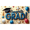 thumbnail image 1 of LUUFILx Graduation Party Backdrop Congrats Grad Graduation Decor Celebration Supply Photo Booth Banner School Event Decoration Key Design Cap Background, 1 of 8