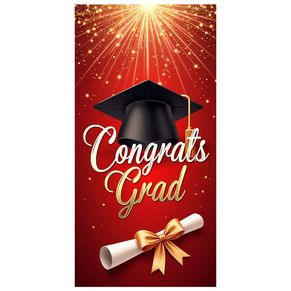 LUUFILx Graduation Party Banner Backdrop Congrats Grad Celebration Decorations Photo Booth School Event Background Supplies Ceremony Decors