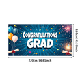 thumbnail image 1 of LUUFILx Graduation Party Decorations Graduation Banner with Balloons Roll Confetti Celebration Backdrop Congrats Grad Event Photo Booth Background, 1 of 9