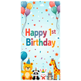thumbnail image 1 of LUUFILx Happy 1st Birthday Backdrop Banner Party Supplies Decorations Photography Props Background Decors for Kids Baby Shower Jungle Theme Celebration, 1 of 7