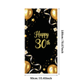 thumbnail image 1 of LUUFILx Happy 30th Birthday Backdrop Banner Golden Balloons Decorations Photography Props Party Supplies Festive Background Celebration Decor, 1 of 8