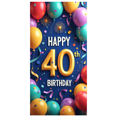 thumbnail image 1 of LUUFILx Happy 40th Birthday Decoration Backdrop Party Supplies Balloon Décor Banner for Celebration Photography Props Background Festive Events, 1 of 8