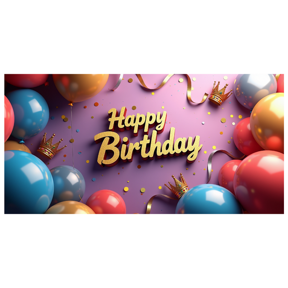 LUUFILx Happy 60th Birthday Banner Backdrop Decoration for Birthday Party Supplies Photography Props Blue Gold Balloon Background Decor