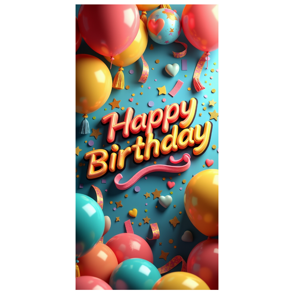 LUUFILx Happy Birthday Backdrop Balloon Party Background Celebration Decorations Banner Photography Props Festival Event Decor