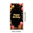 thumbnail image 1 of LUUFILx Happy Birthday Backdrop Banner Photography Props Party Supplies Decorations Background Celebration Party Decors Event Banner, 1 of 9