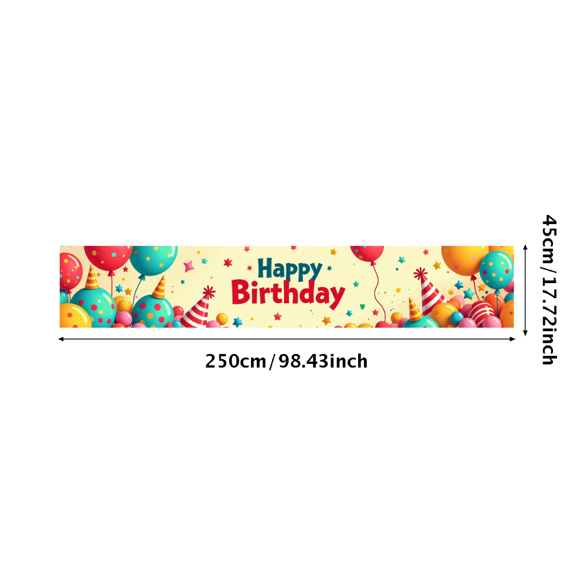 LUUFILx Happy Birthday Banner Backdrop Children Cartoon Party Supplies Decorative Background for Boys Birthday Party Celebration Decorations